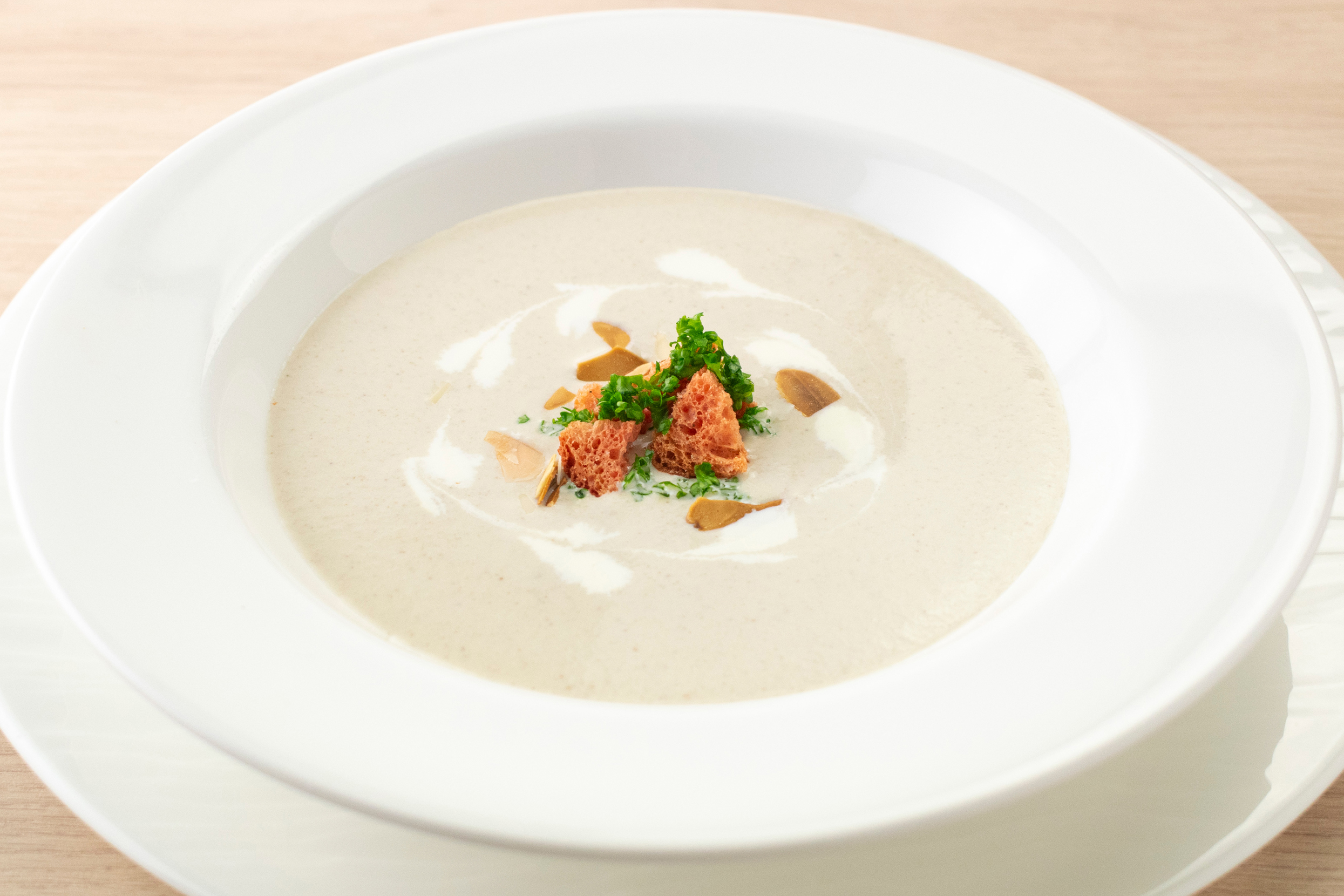 青森ごぼうと長芋のミルキーポタージュ