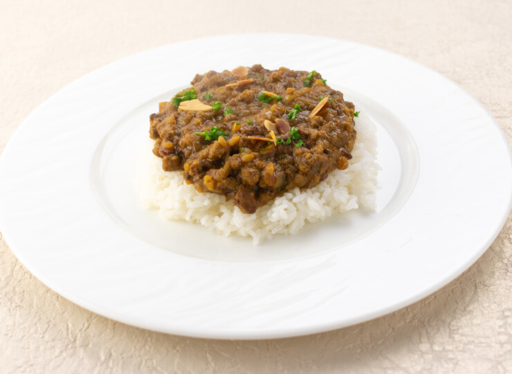 レンズ豆と粗挽きポークのキーマカレー