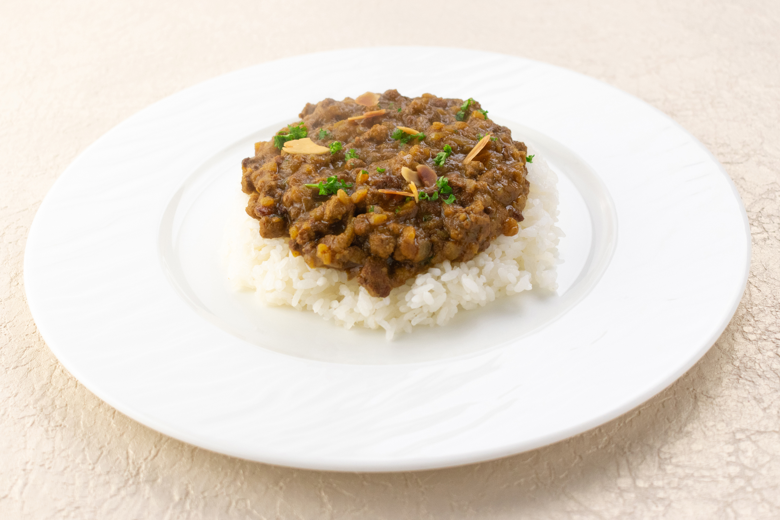 レンズ豆と粗挽きポークのキーマカレー