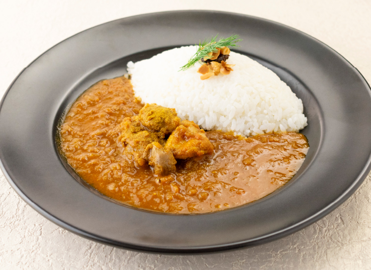 あべどりと砂肝のスパイシーカレー