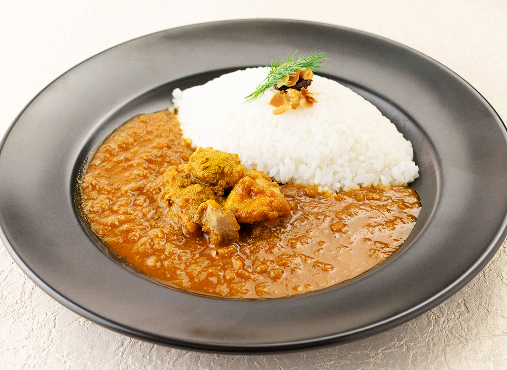 あべ鶏と砂肝のスパイシーカレー